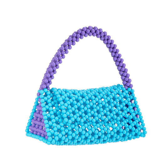 Purple&Blue Triangle Purse