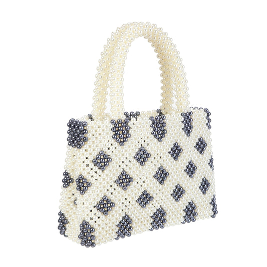 Plaid Beads Tote