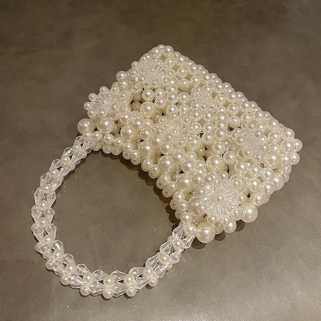 Clear Floral Clutch