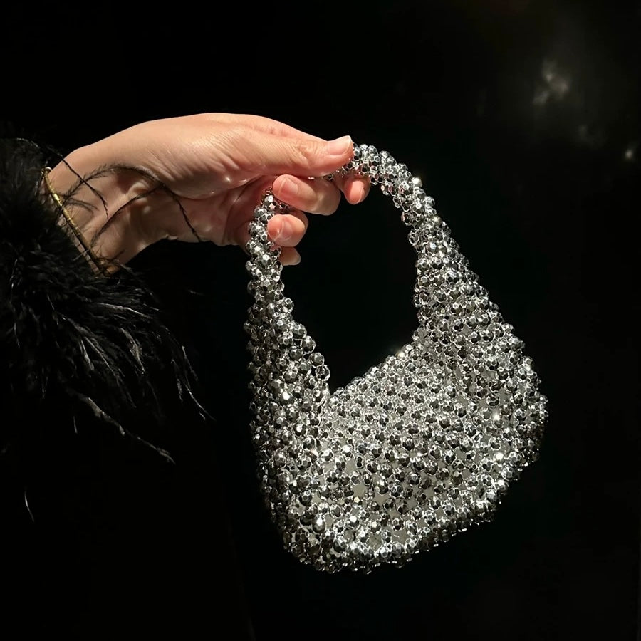 Silver Acrylic Clutch