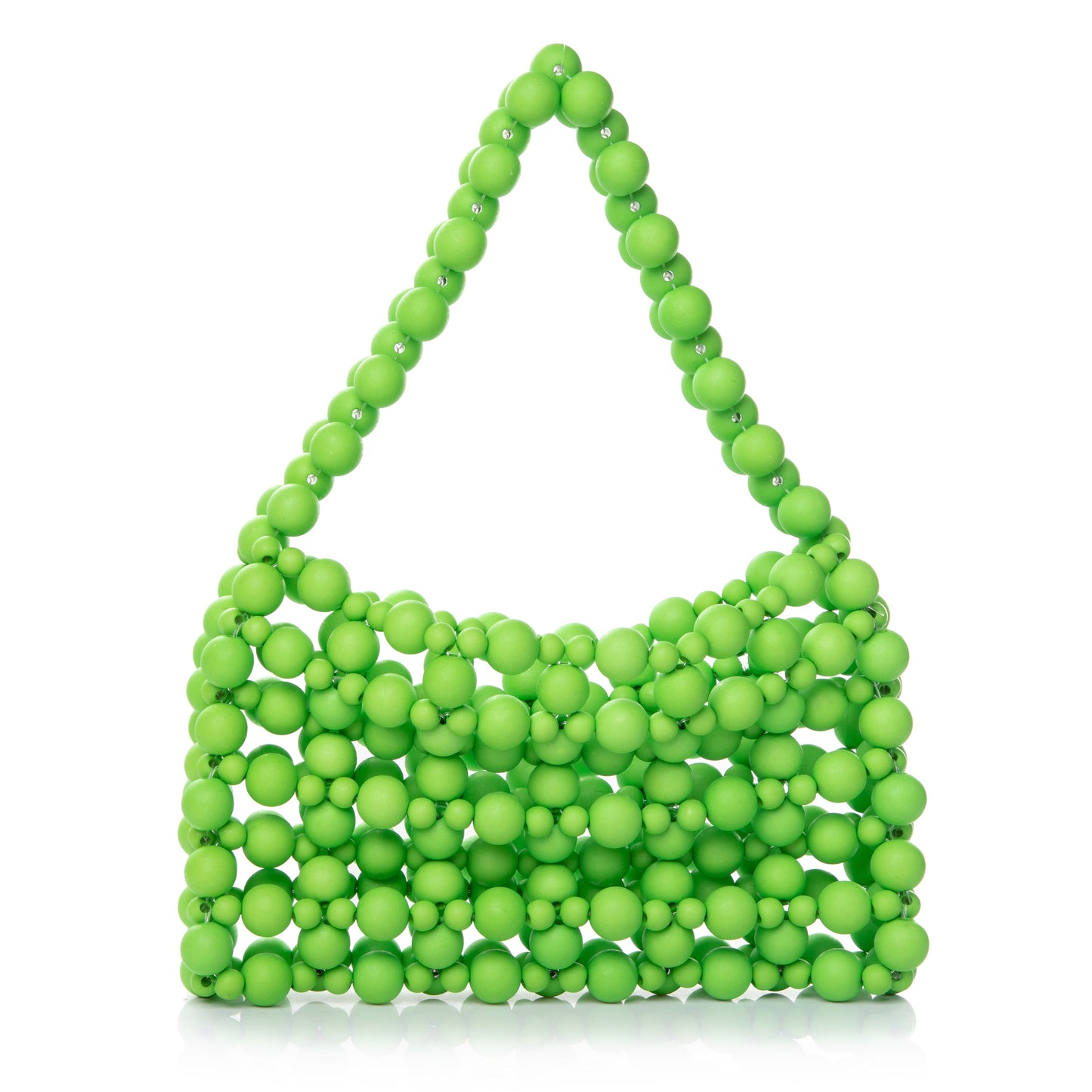 Rubber Green Bead Pouch