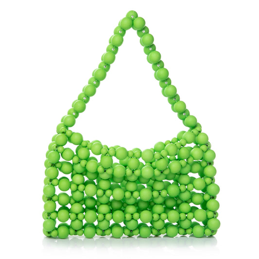 Rubber Green Bead Pouch