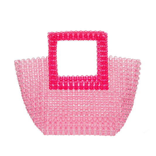 Pink Beaded Tote