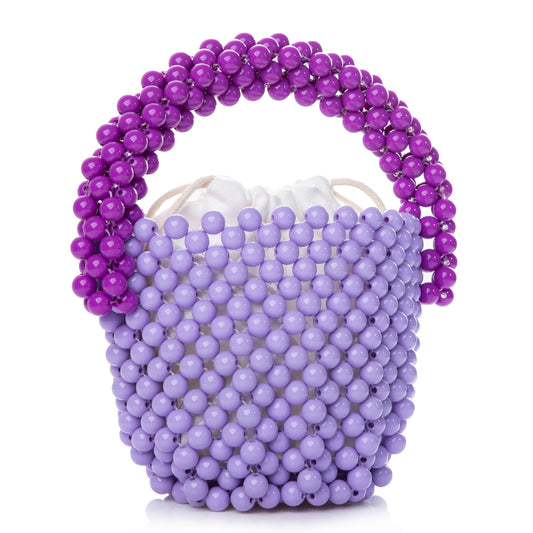 Beaded Purple Bucket