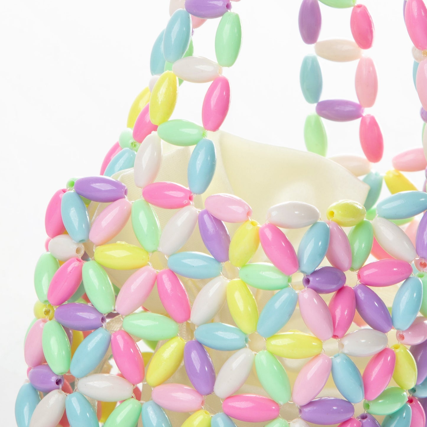Colorful Plastic Beads Tote