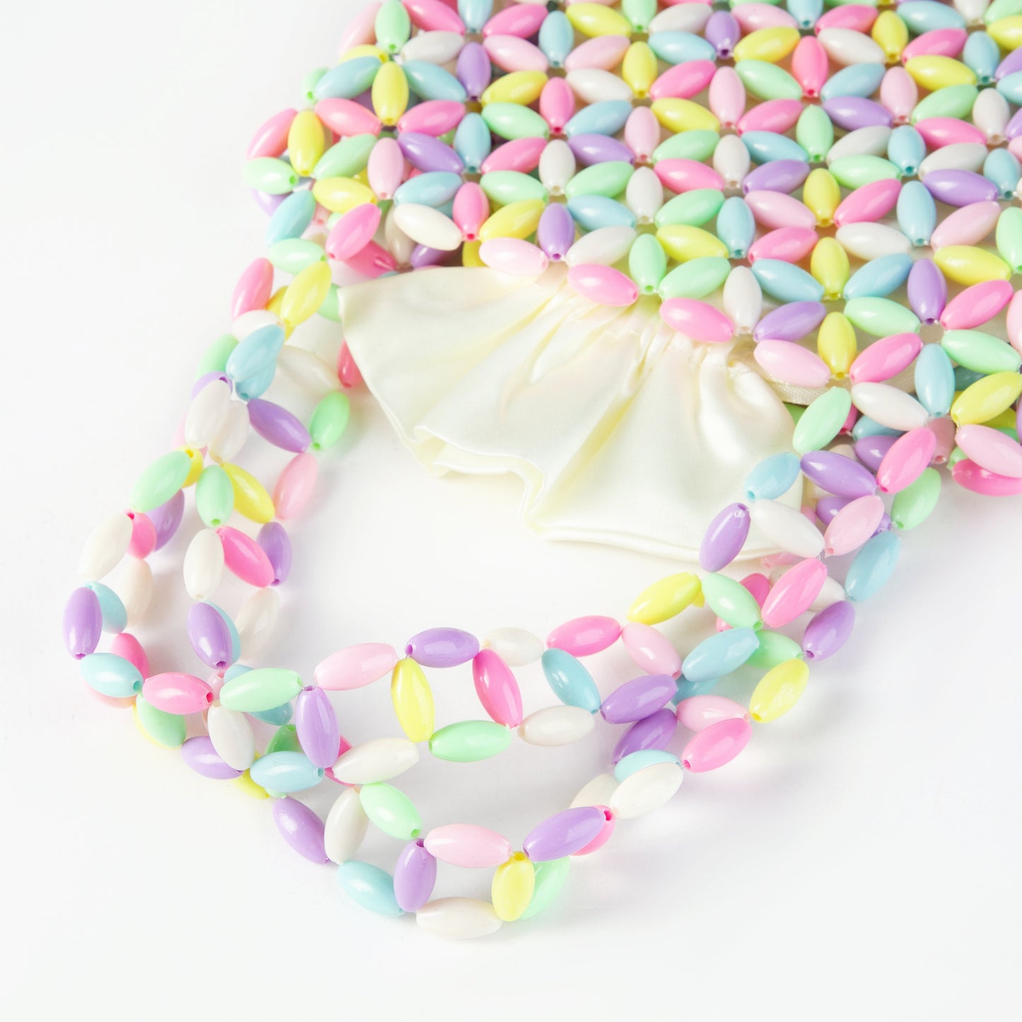 Colorful Plastic Beads Tote