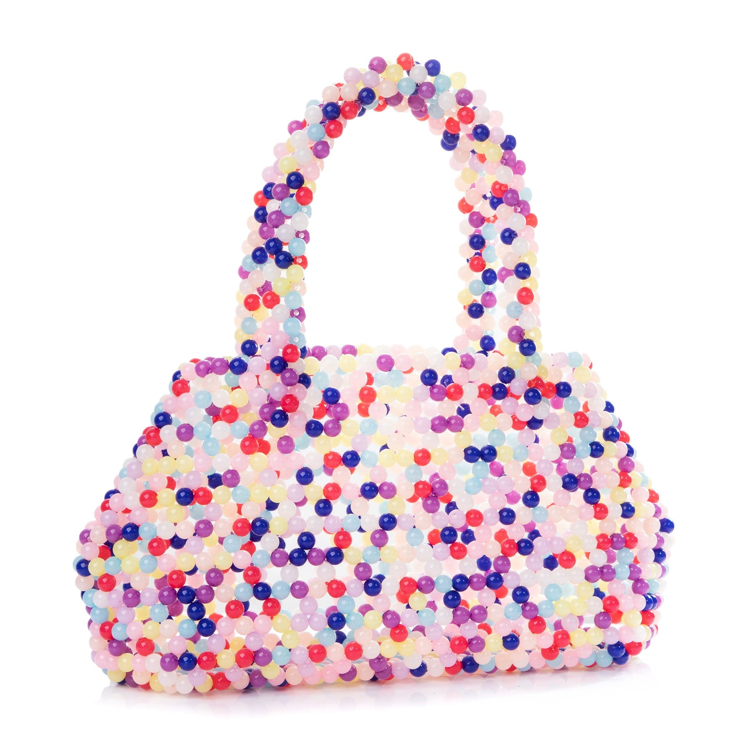 Colorful Pleuche Handle Bag