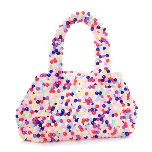 Colorful Pleuche Handle Bag