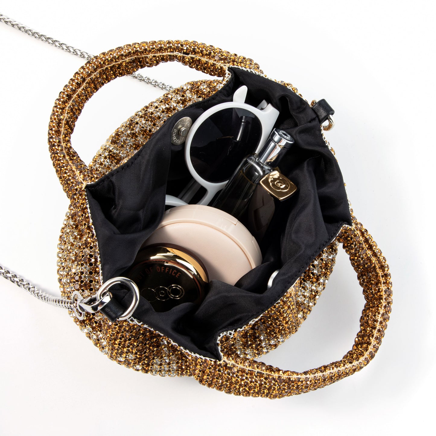 Rhinestone Gradient Gold Tote