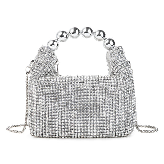 Rhinestone Sparkling White Clutch