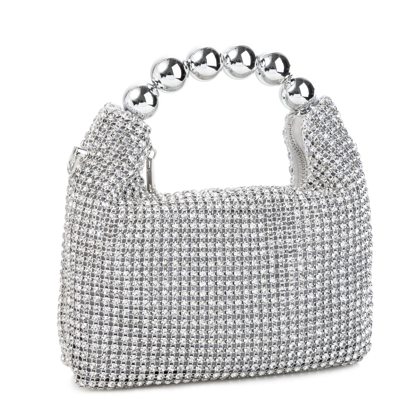 Rhinestone Sparkling White Clutch