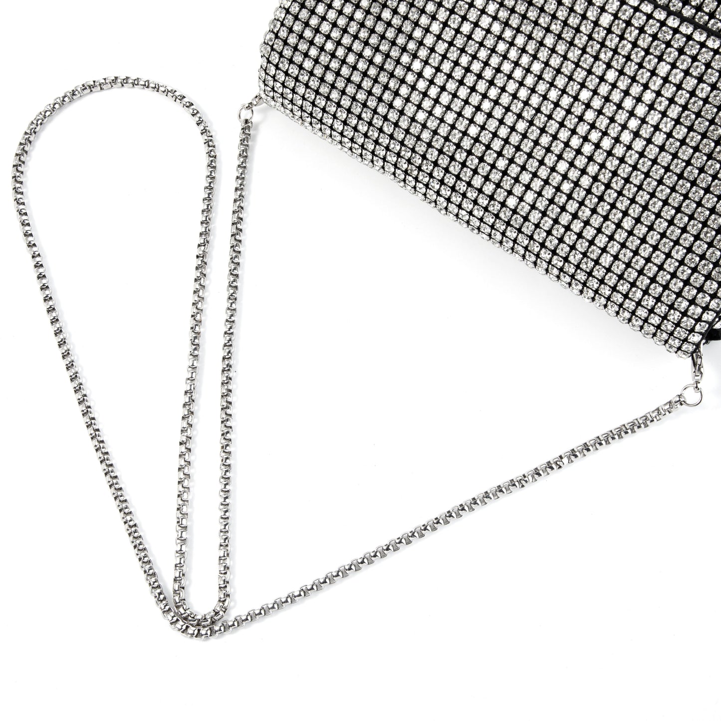 Rhinestone Crystal Silver WOC