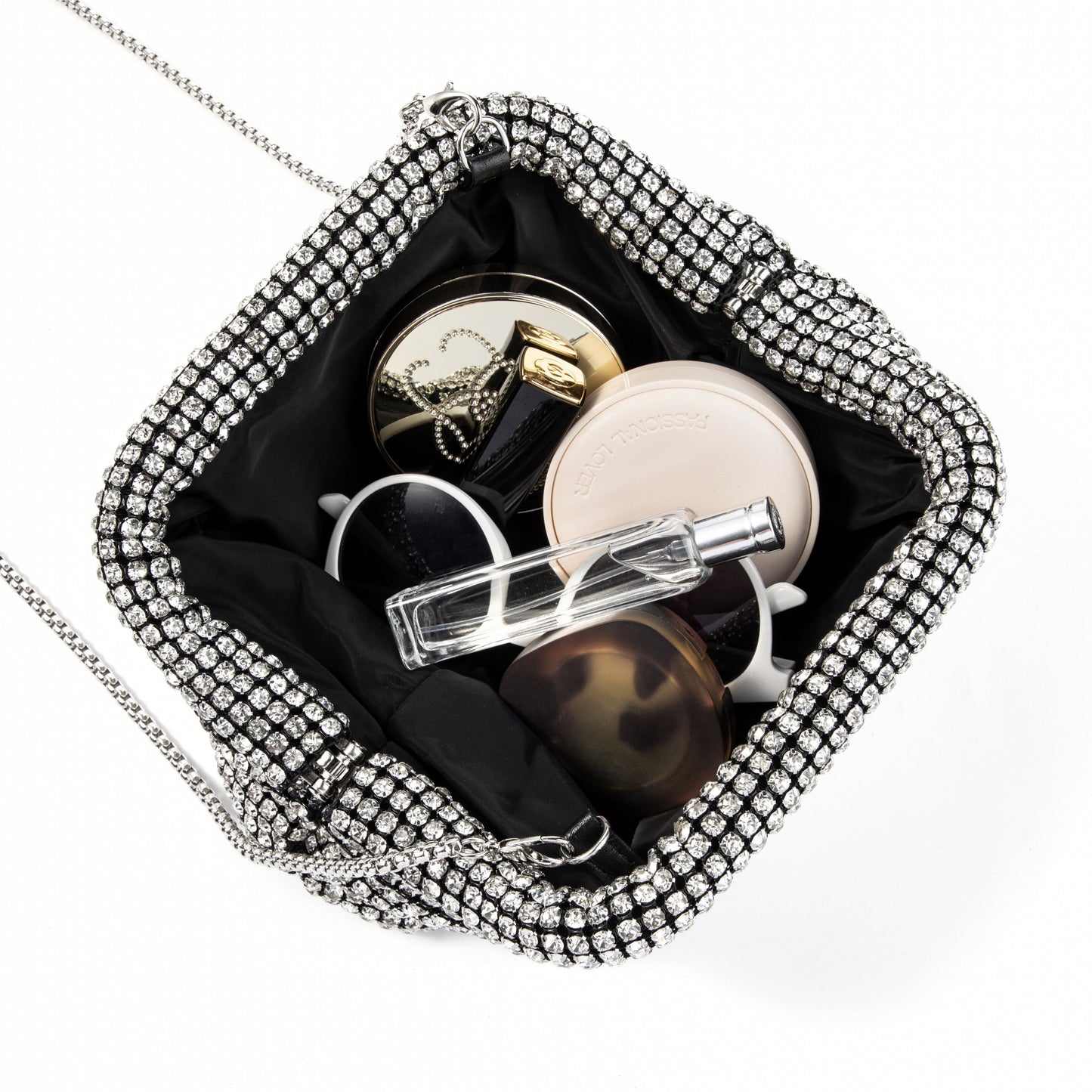 Rhinestone Silver Shoulder Bag
