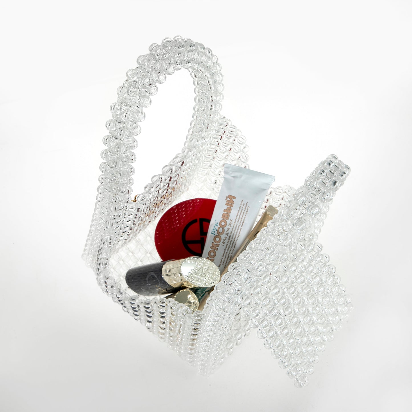 Gold Stick Clear Clutch