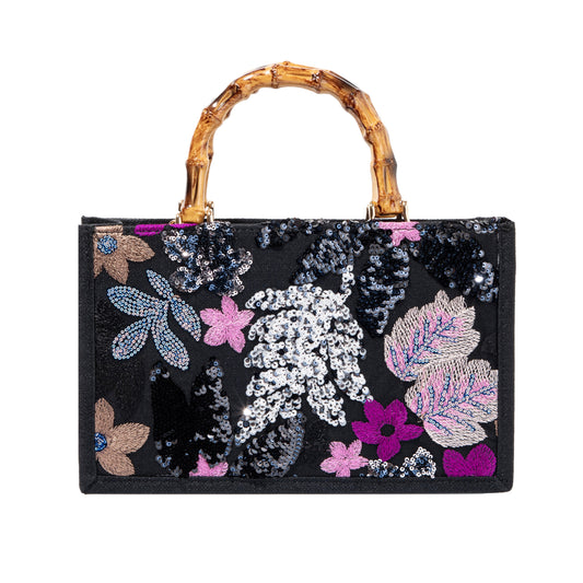 Black Sequin Handbag