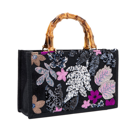 Black Sequin Handbag