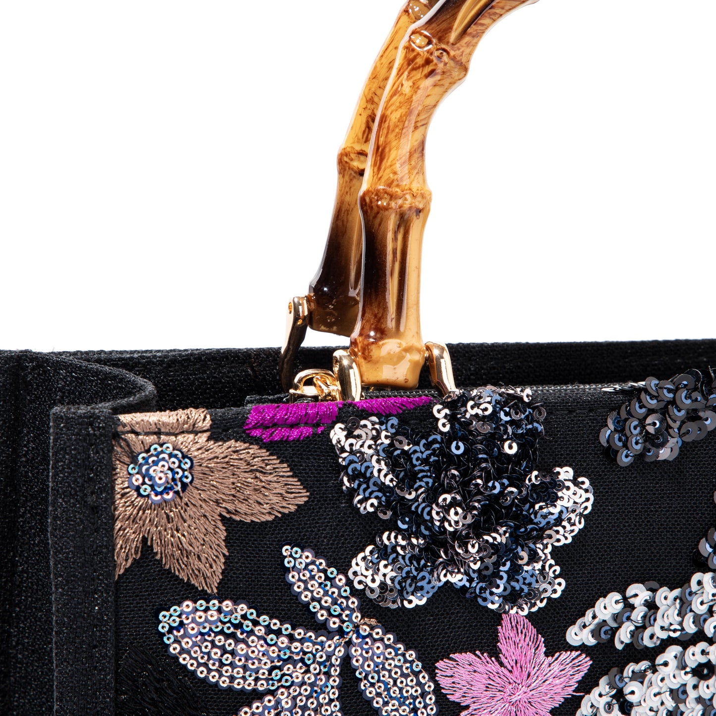 Black Sequin Handbag
