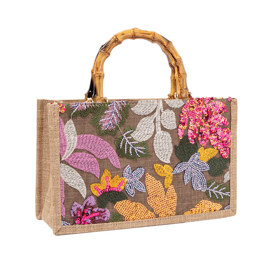 Yellow Sequin Handbag