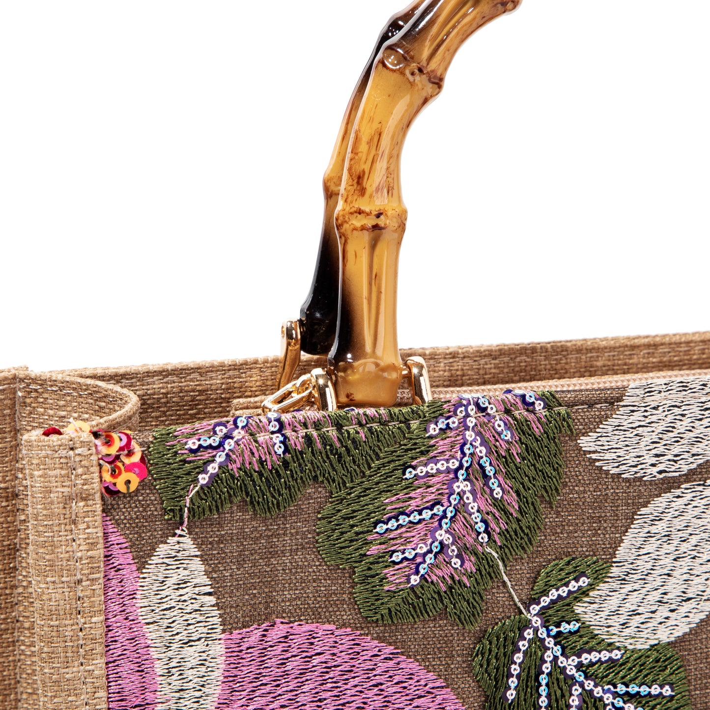 Yellow Sequin Handbag
