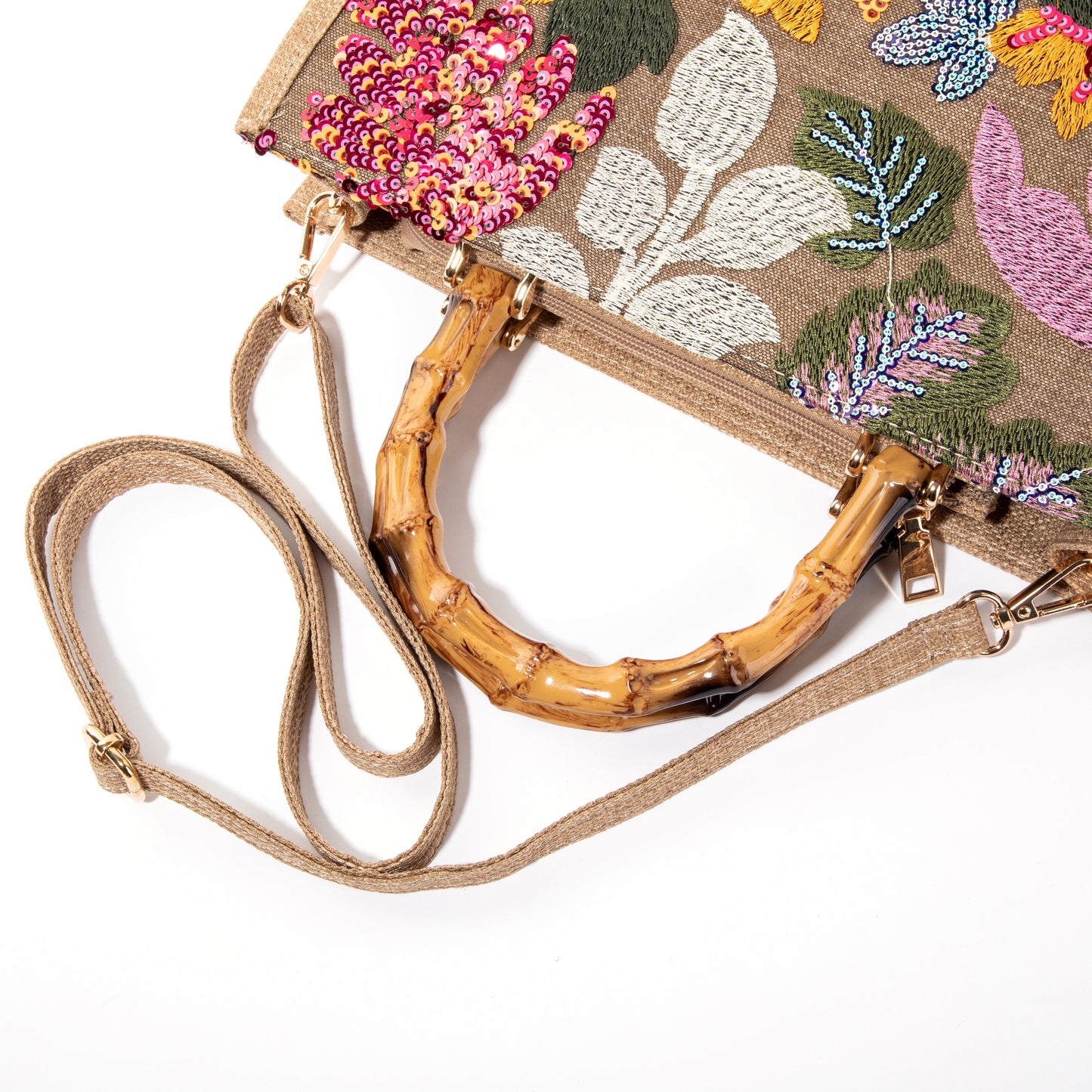Yellow Sequin Handbag