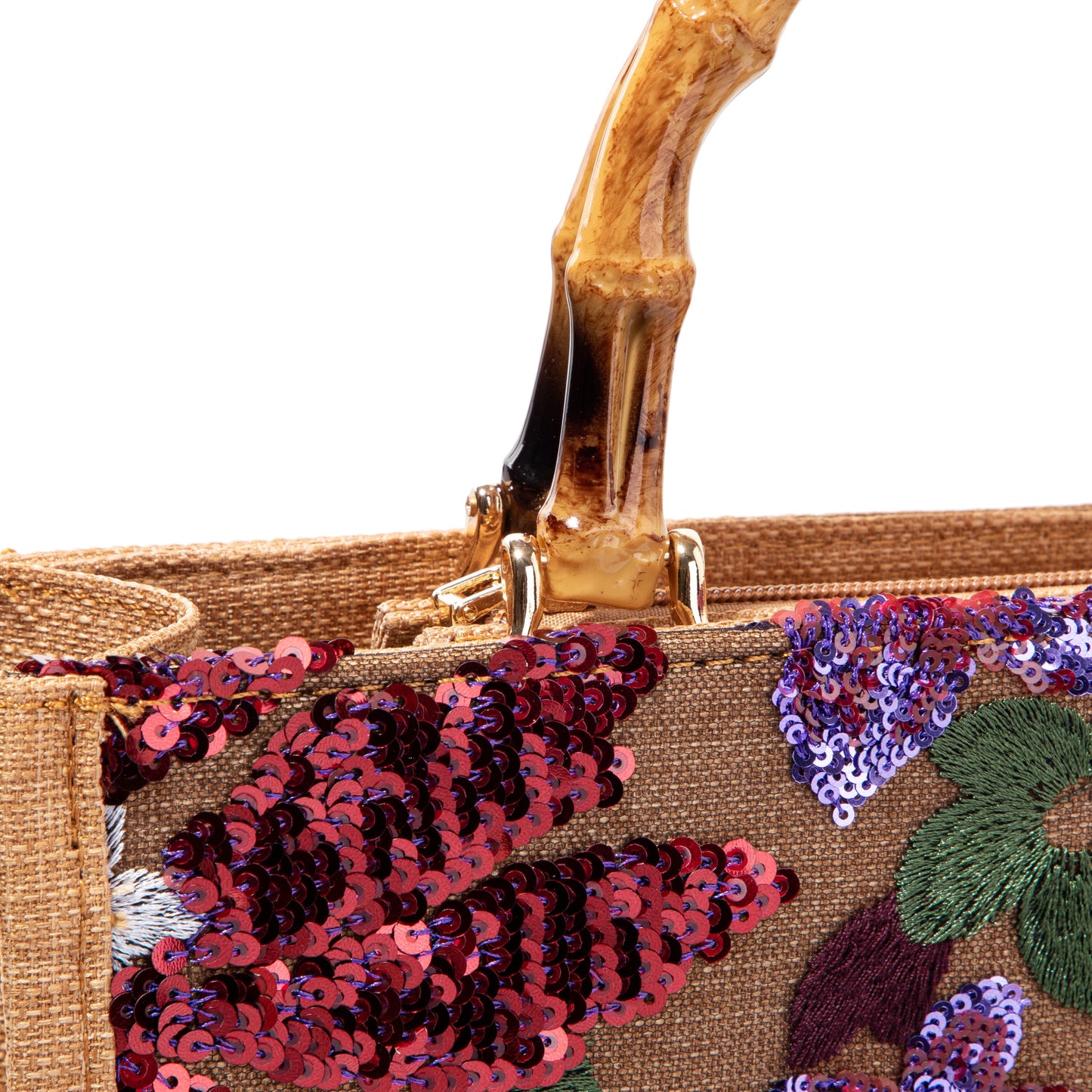 Red Sequin Handbag