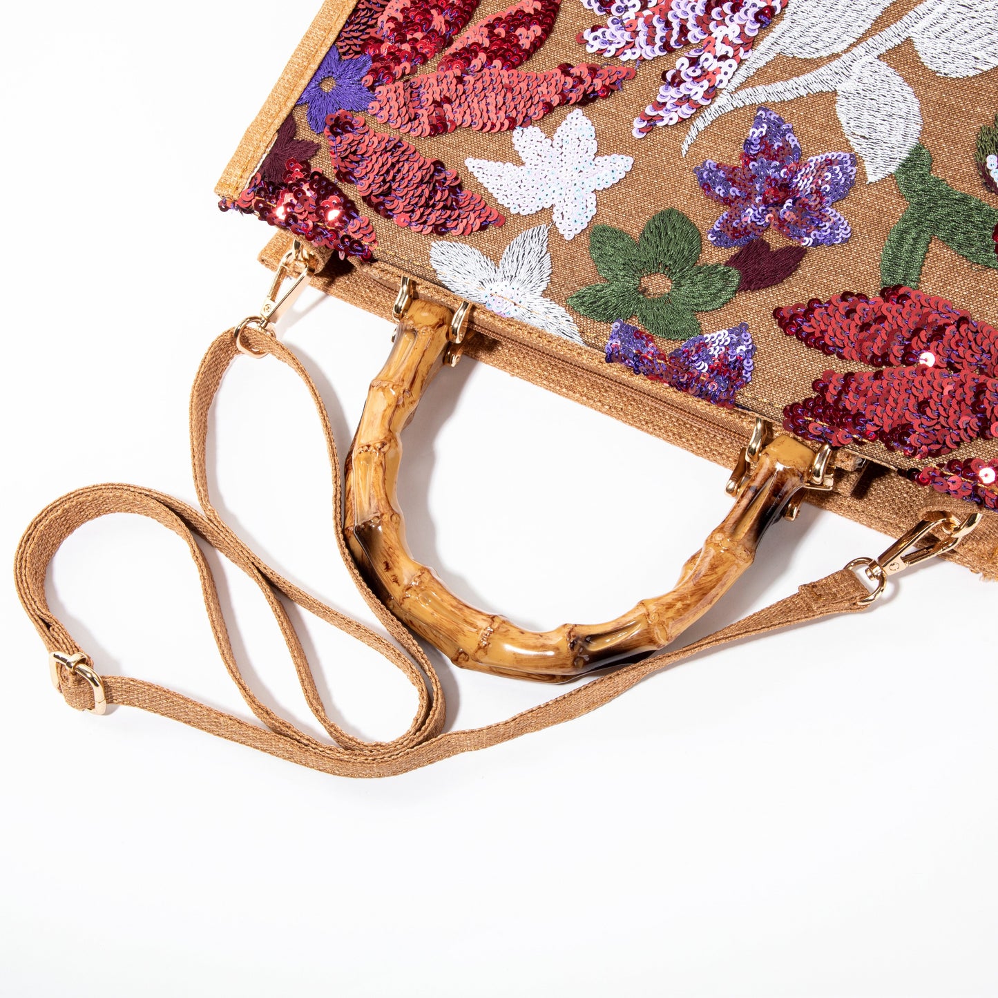 Red Sequin Handbag