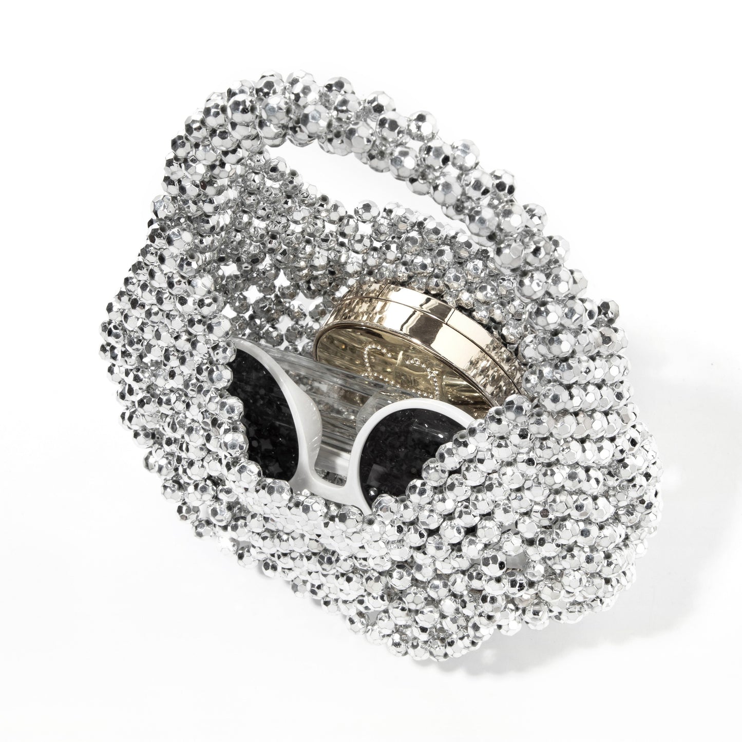 Silver Acrylic Clutch