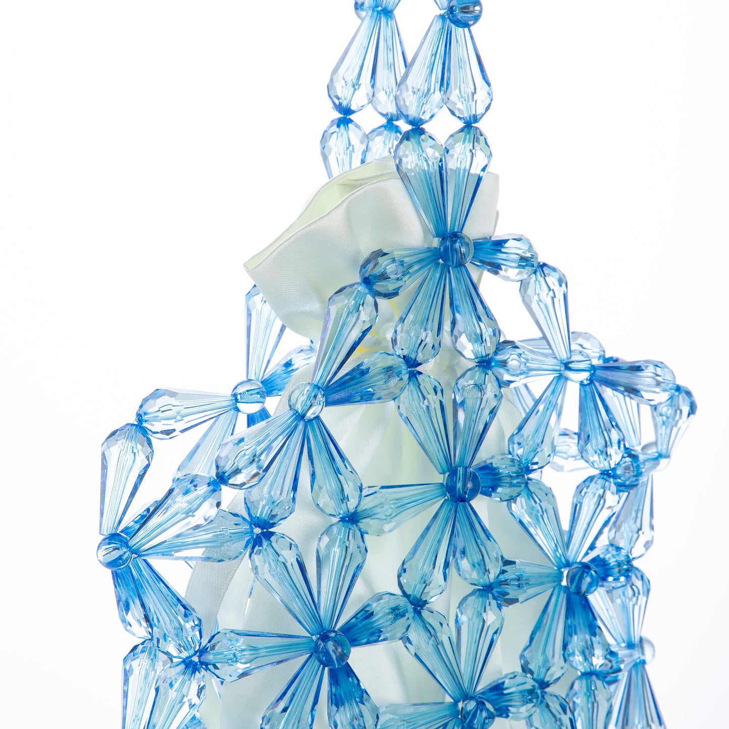 Hollow Snowflake Blue Purse