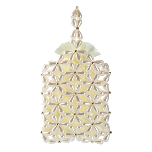 Hollow Snowflake Pearl Purse
