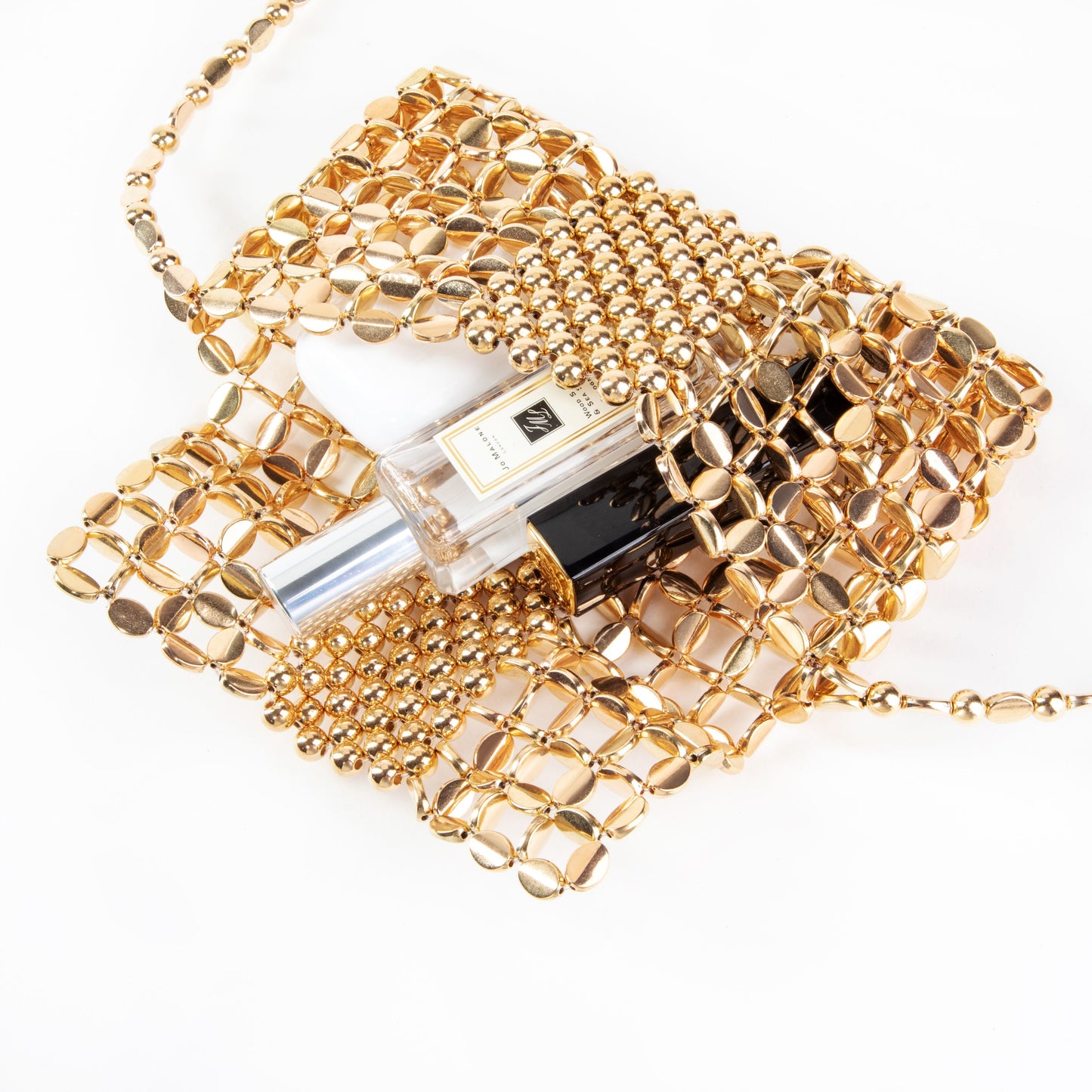 Metallic Sequin Crossbody Bag
