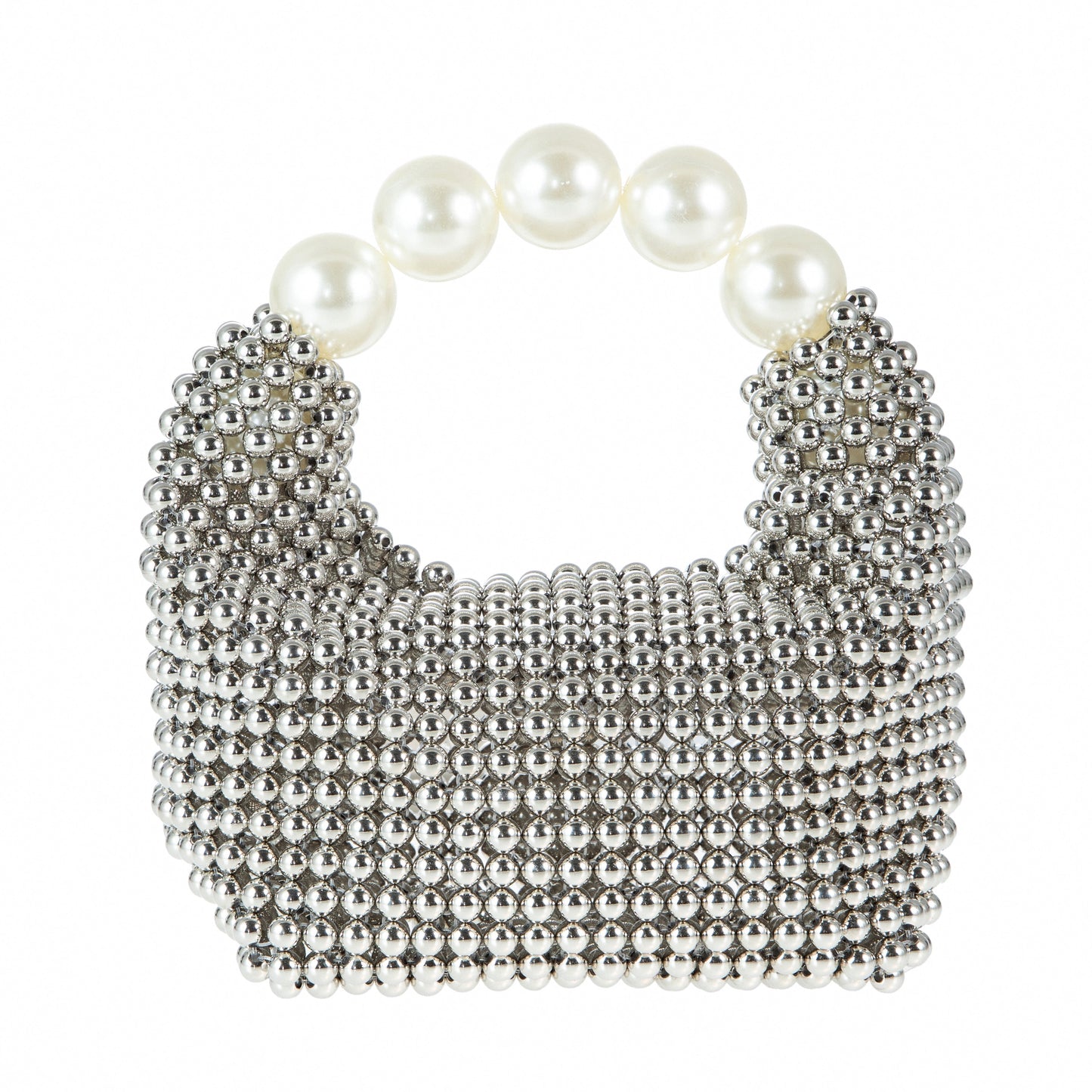 Pearl Handle Silver Clutch