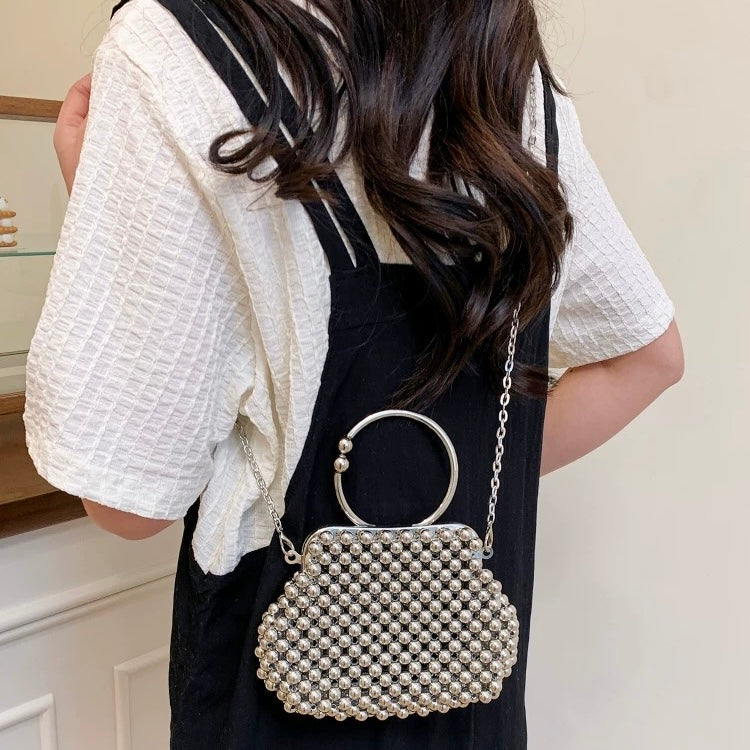 Metallic Wallet Silver Clutch