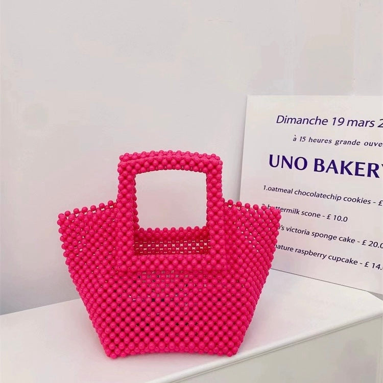 Red Beaded Tote
