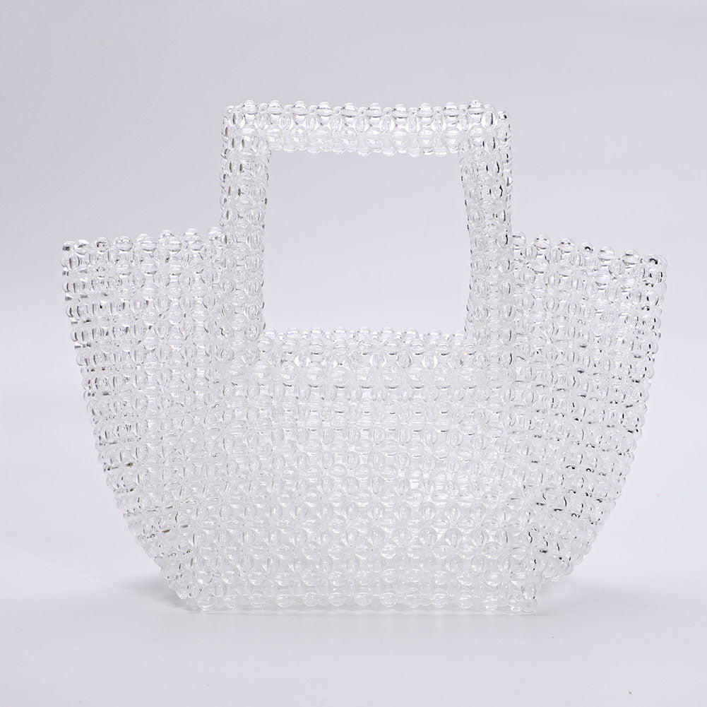 Transparent Beaded Tote
