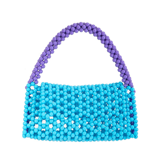Purple&Blue Triangle Purse