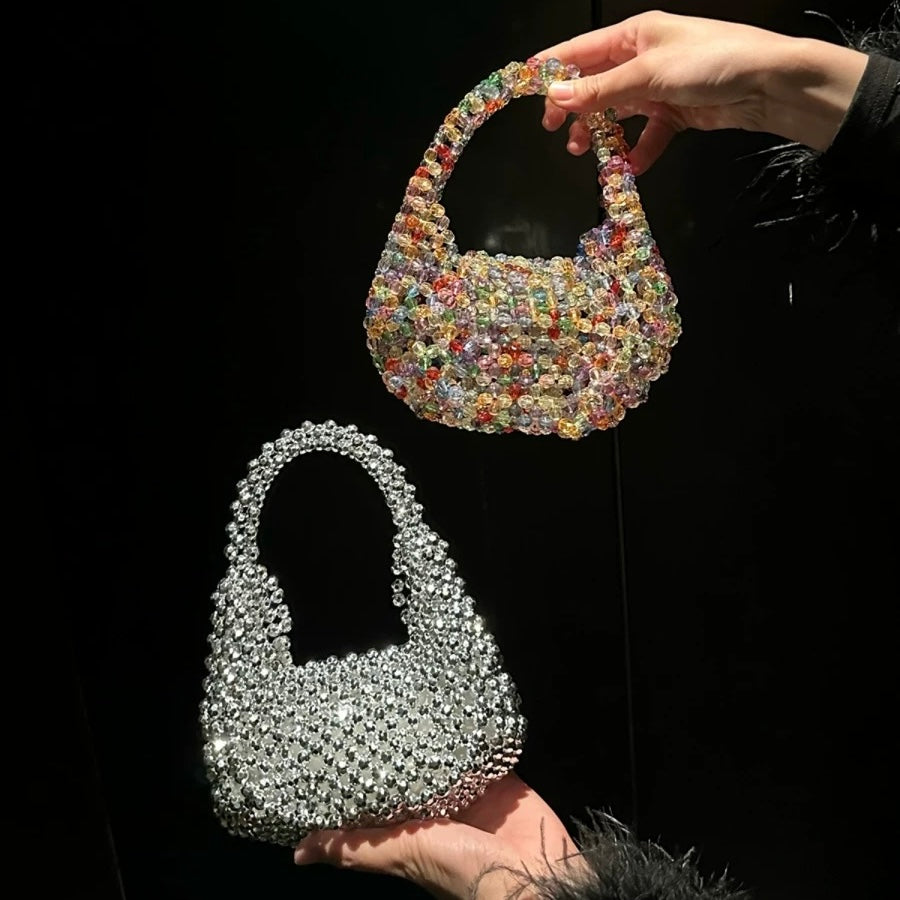 Silver Acrylic Clutch